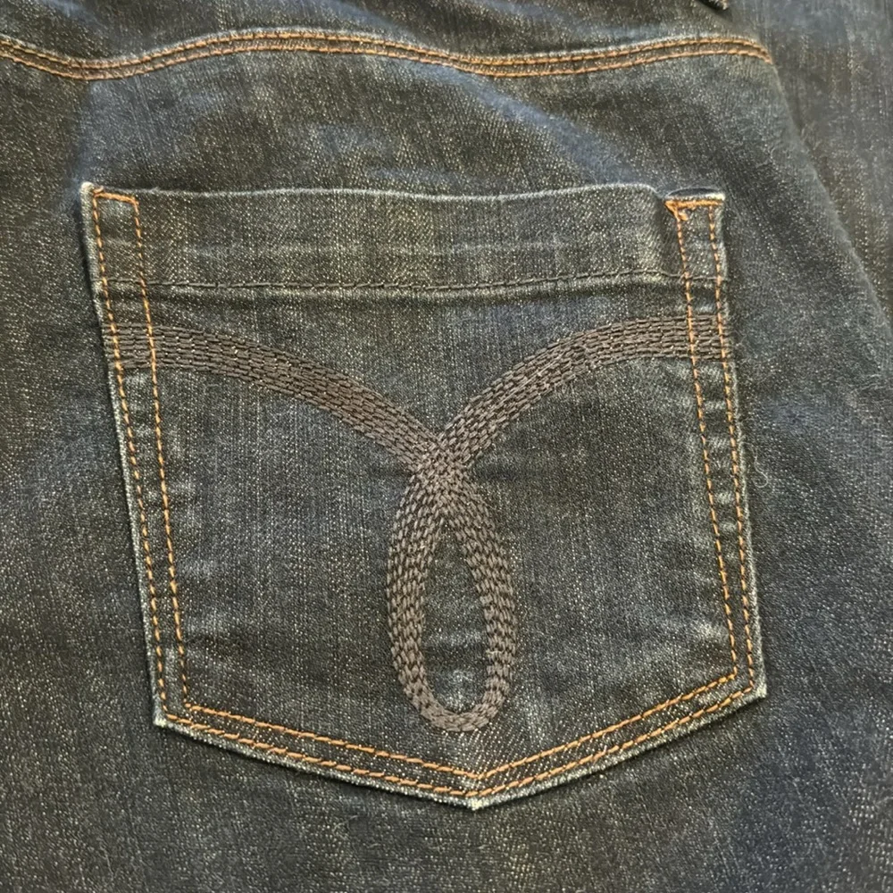 Calvin Klein shape wear dark blue boot cut jeans size 10 - Picture 4 of 9